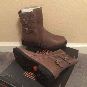 Harley Fillon motorcycle boots - distressed brown
